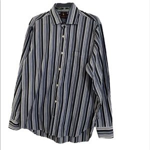 Tailorbyrd striped large men’s button shirt